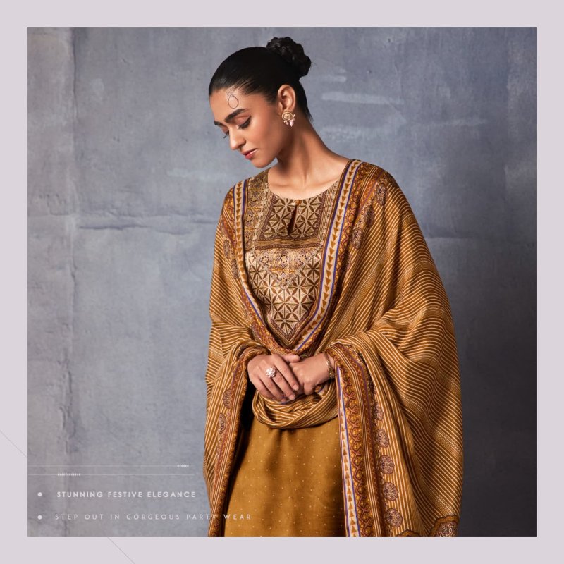 Lajjo By Kimora Sohni Gaji Silk Printed Salwar Suits